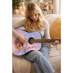 New Taylor Swift Lover Acoustic Guitar 2024 Limited Edition Epiphone DR-100 Mint